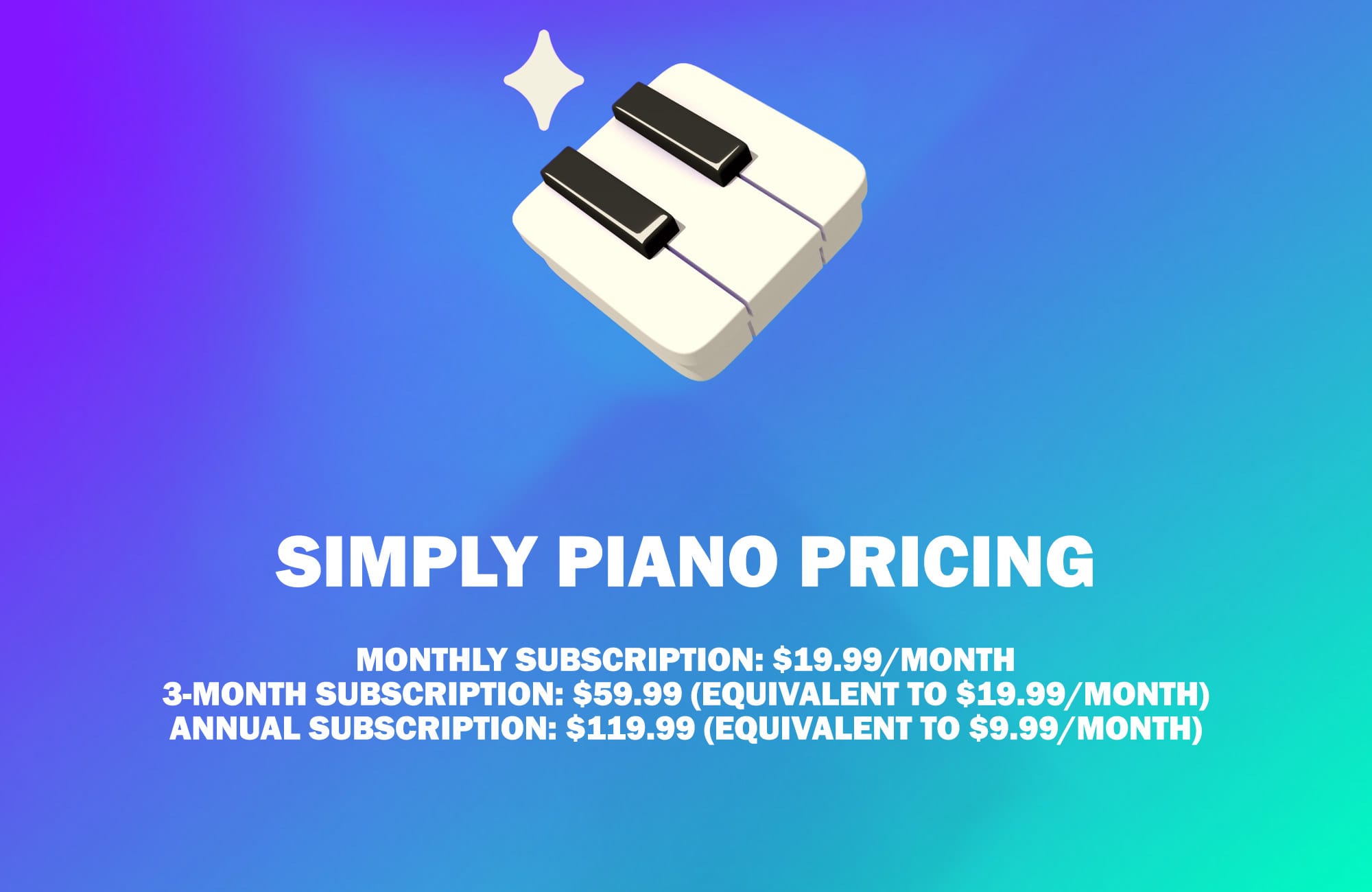 Simply Piano Cost - Pricing