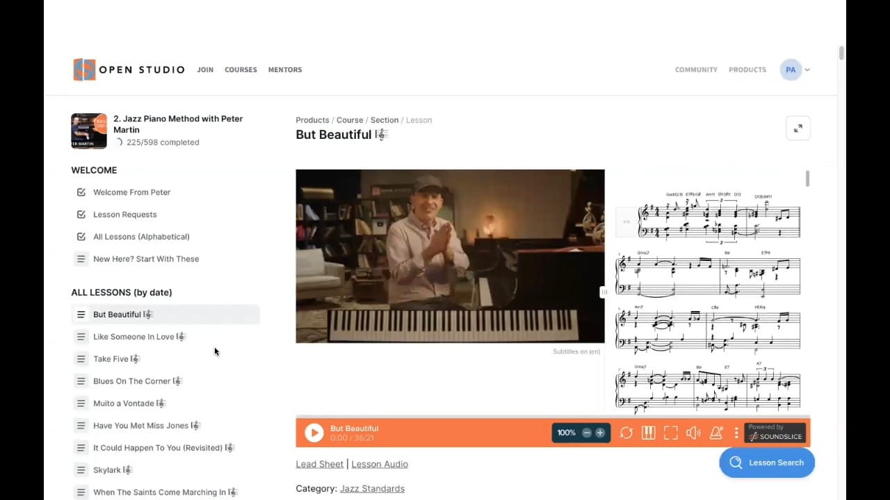 Open Studio Jazz Portal