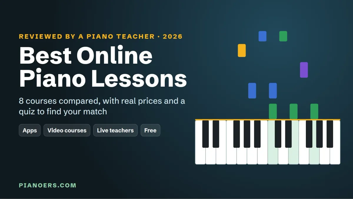 Best online piano lessons 2026: 8 piano courses and apps compared by a piano teacher
