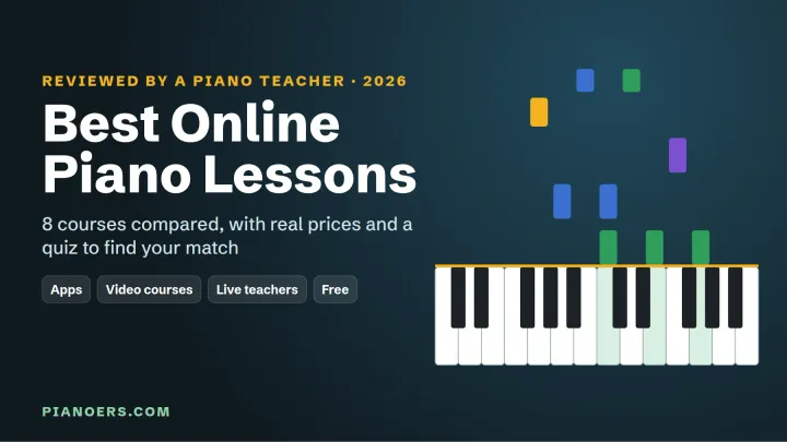 Best online piano lessons 2026: 8 piano courses and apps compared by a piano teacher